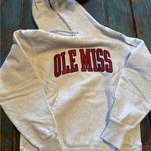 Champion Ole Miss Gray Hoodie, barely worn, medium